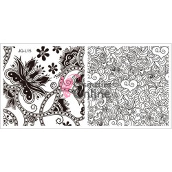 Matrita de Unghii din metal dreptunghiulara 6x12cm JQL 15